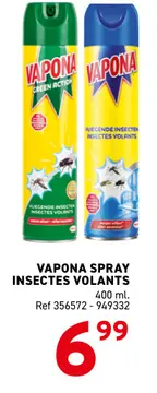 Offre: VAPONA SPRAY INSECTES VOLANTS