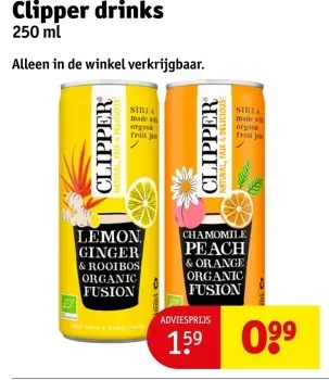 Aanbieding: Clipper drinks