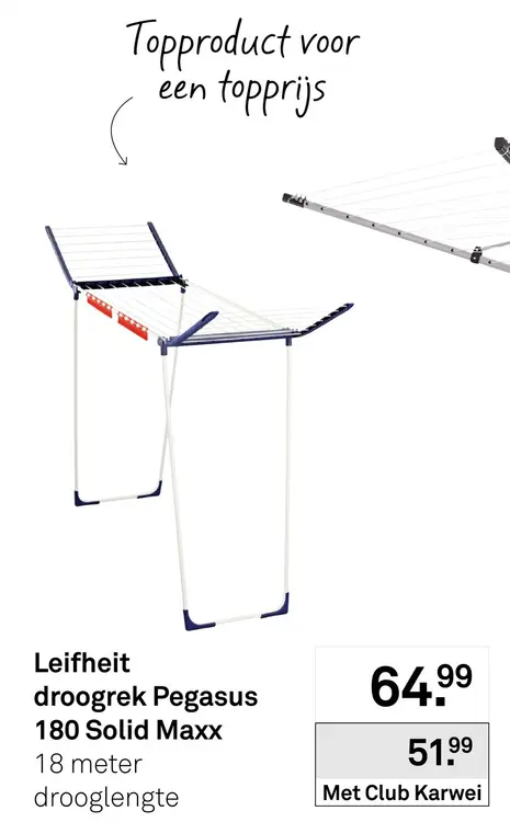 Aanbieding: Droogrek Pegasus 180 Solid Maxx
