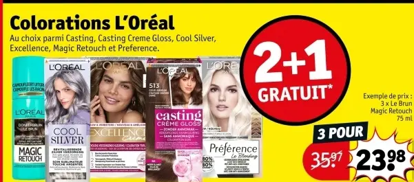 Offre: Colorations L'Oréal