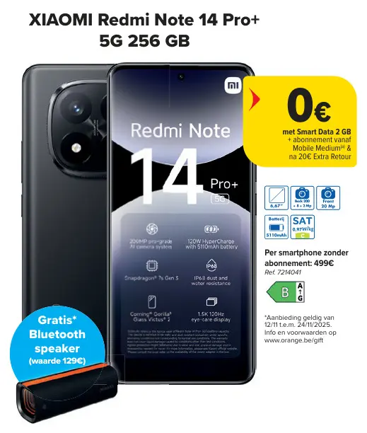Aanbieding: Redmi Note 14 Pro+ 5G 256 GB