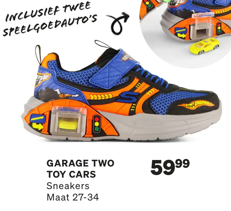 Aanbieding: Garage Two Toy Cars Sneakers