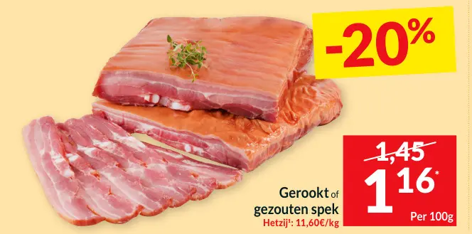 Promotie: Gerookt of gezouten spek