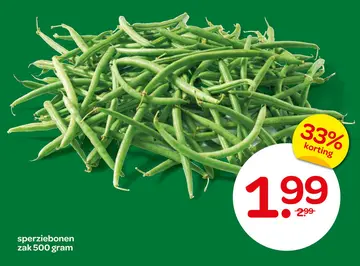 Aanbieding: sperziebonen