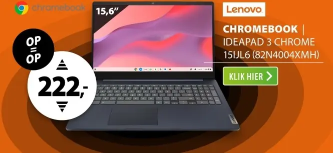Aanbieding: Chromebook | ideapad 3 chrome 15ijl6 (82n4004