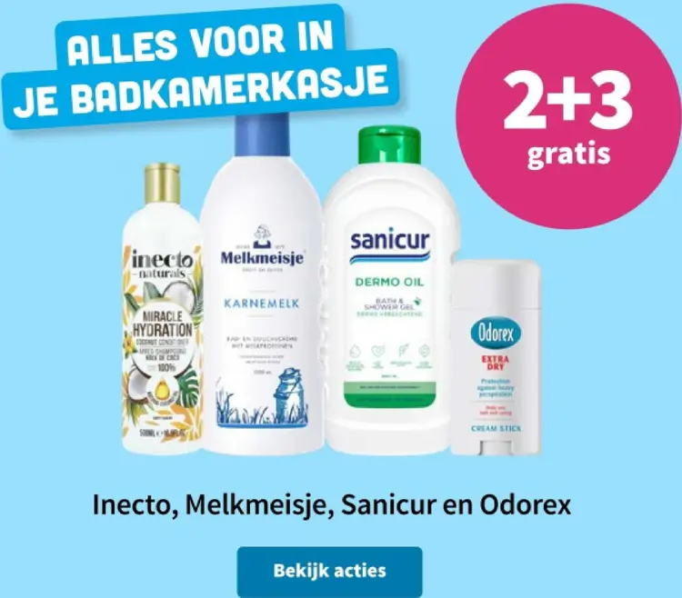 Promotie: Bad- en douchecrème, deodorant, dermo oil en conditioner