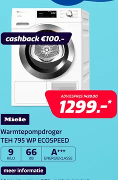 Aanbieding: Miele TEH 795 WP ECOSPEED