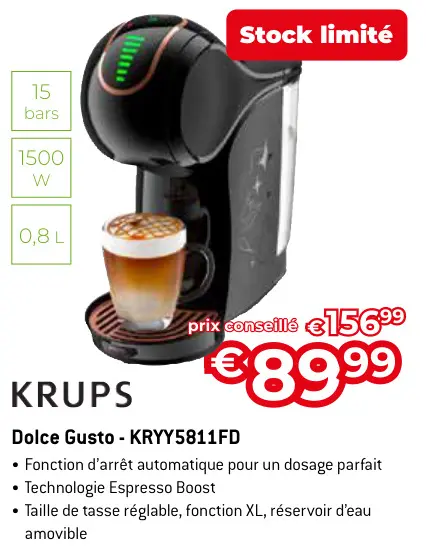 Offre: Dolce Gusto - KRYY5811FD