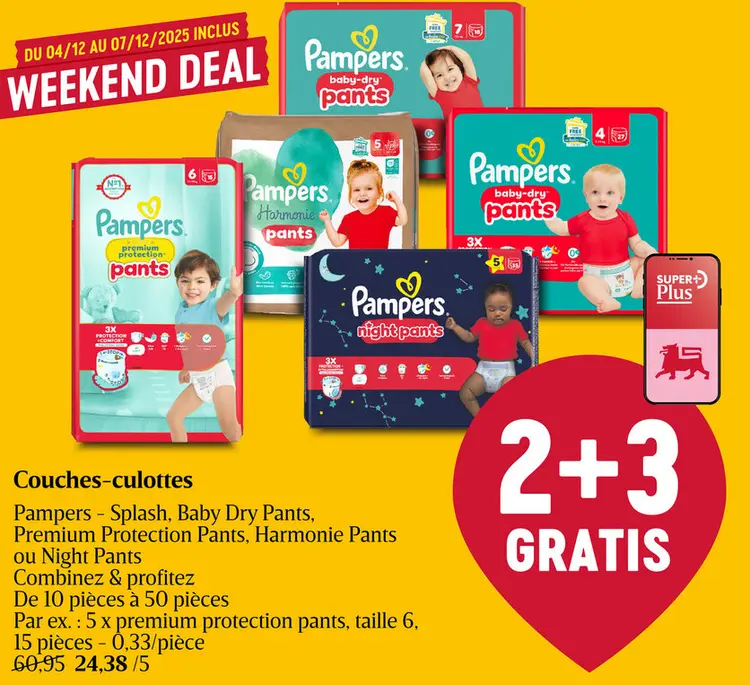 Offre: Couches-culottes Pampers