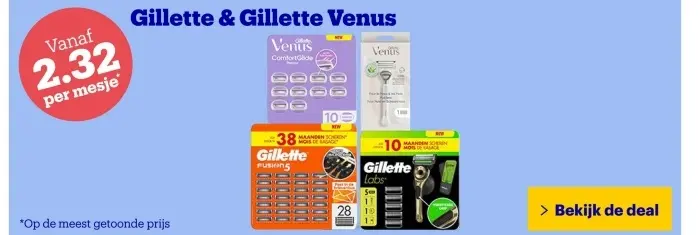 Aanbieding: Gillette & Gillette Venus