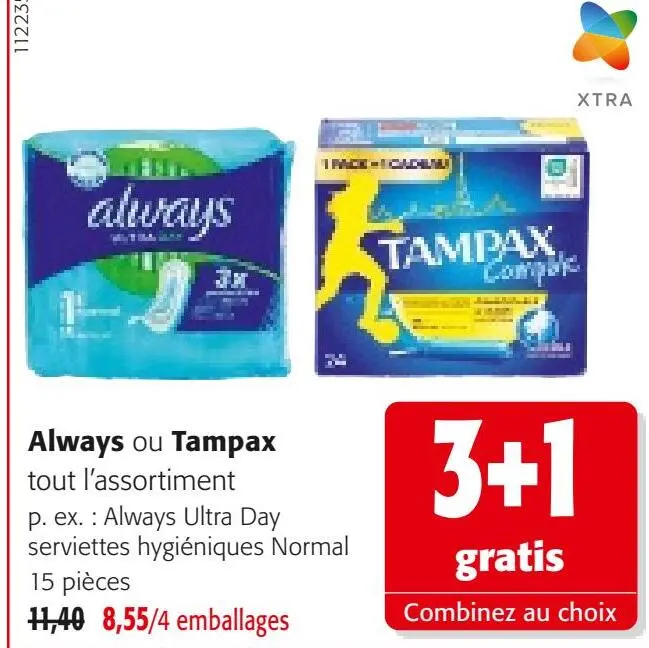 Offre: Always ou Tampax