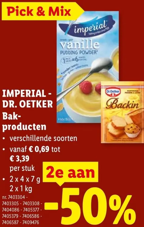 Promotie: Bak-producten