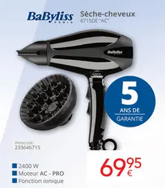 Offre: Sèche-cheveux