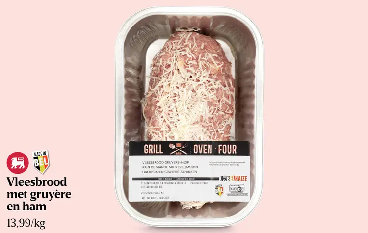 Promotie: Vleesbrood met gruyère en ham