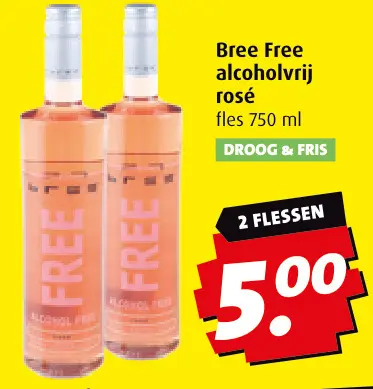 Aanbieding: Bree Free alcoholvrij rosé