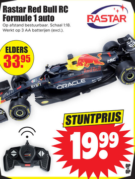 Aanbieding: Rastar Red Bull RC Formule 1 auto