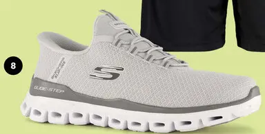 Aanbieding: Skechers Glide-Step heren sneakers lichtgrijs