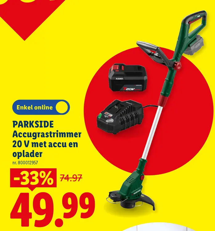 Promotie: Accugrastrimmer