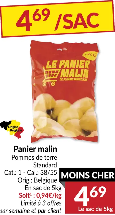 Offre: Le Panier Malin Pommes de terre