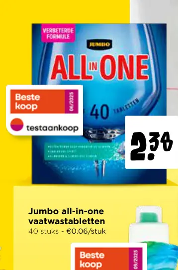 Promotie: Jumbo all-in-one vaatwastabletten