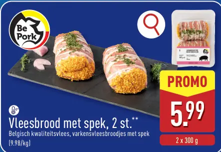 Promotie: Vleesbrood met speek, 2 st.