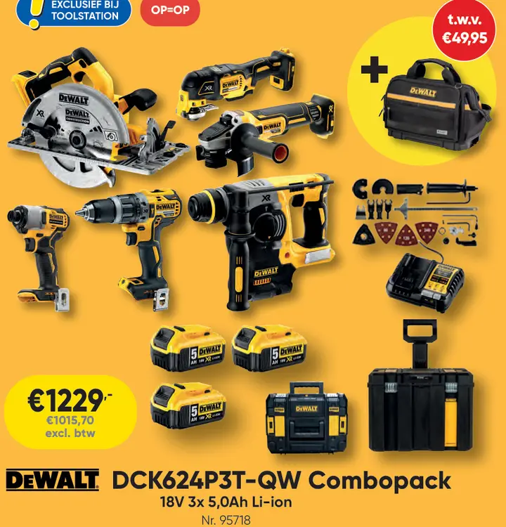 Promotie: DCK624P3T-QW Combopack
