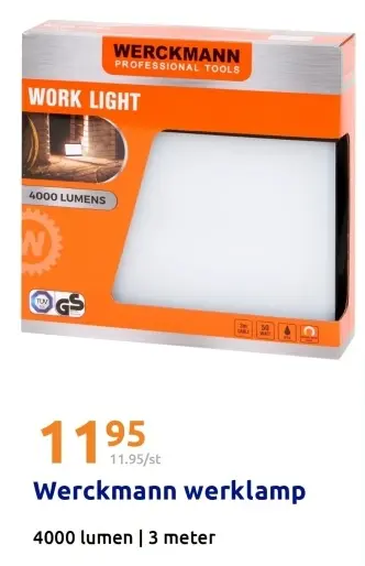 Aanbieding: Werckmann werklamp