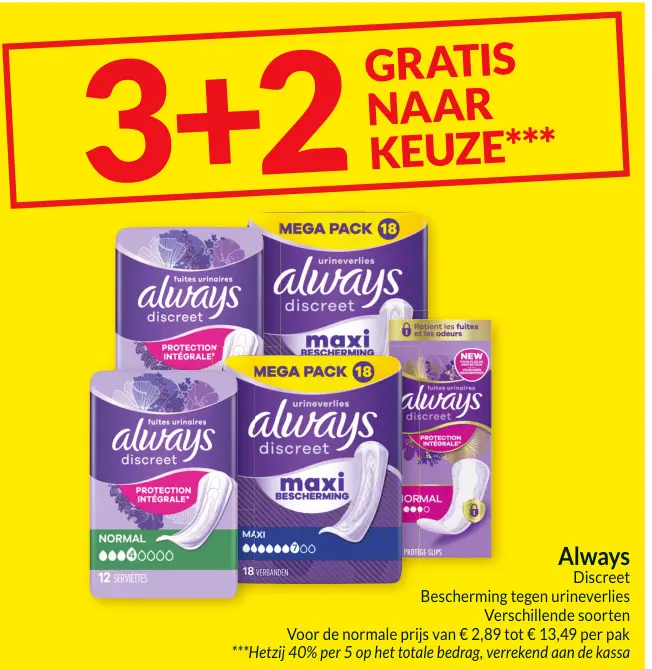 Promotie: Always Discreet
