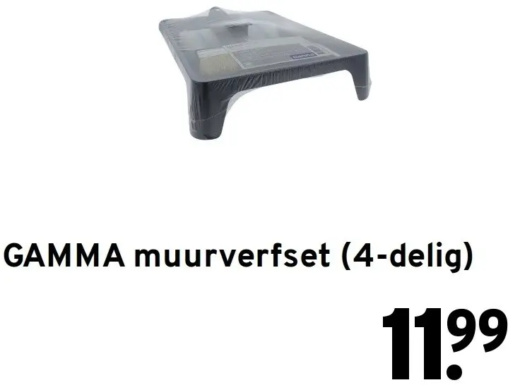 Aanbieding: Muurverfset (4-delig)