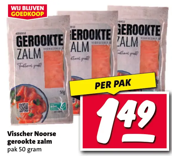 Aanbieding: Visscher gerookte zalm