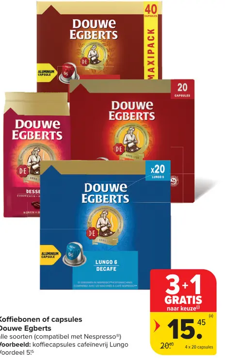 Promotie: Koffiebonen of capsules
