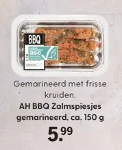 Aanbieding: AH BBQ Zalmspiesjes gemarineerd