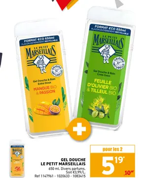 Offre: Gel douche LE PETIT MARSEILLAIS