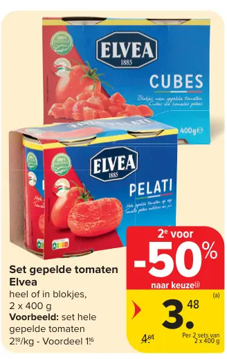 Promotie: Set gepelde tomaten