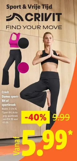 Aanbieding: Dames sport-BH of sportbroek