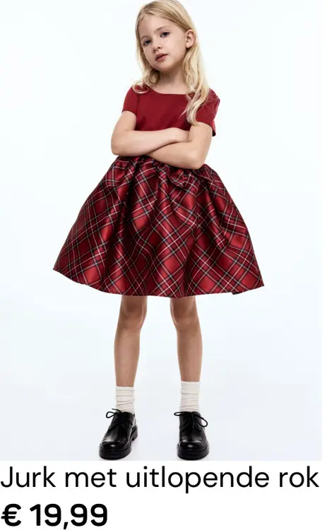 Aanbieding: Jurk met uitlopende rok