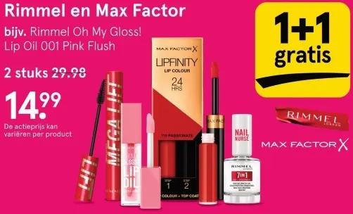 Aanbieding: Rimmel en Max Factor