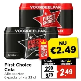Aanbieding: First Choice Cola