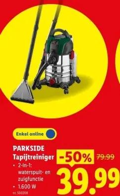 Promotie: Tapijtreiniger
