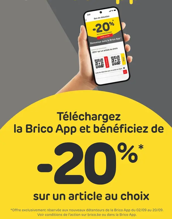 Offre: Brico App Welcome Discount