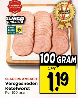 Versgesneden Ketelworst