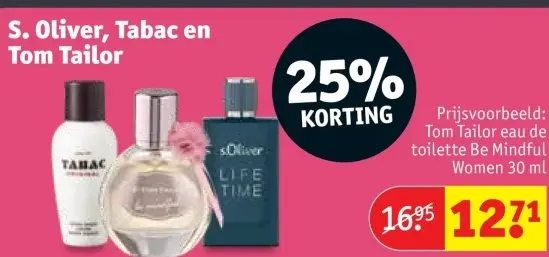 Promotie: S. Oliver, Tabac en Tom Tailor