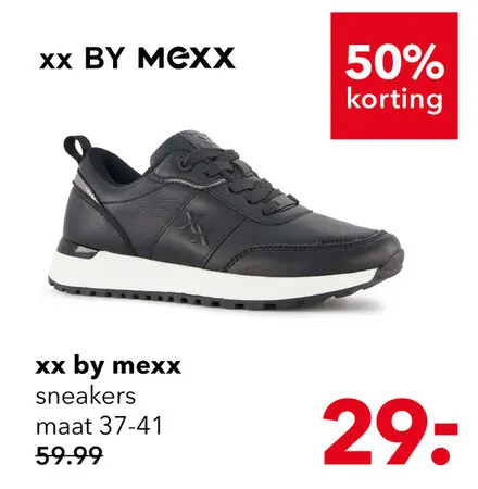 Aanbieding: XX by Mexx dames sneakers zwart