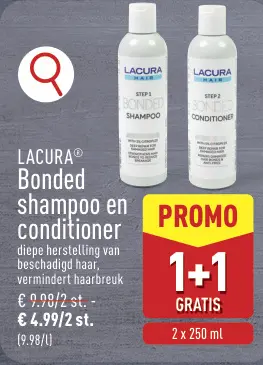 Promotie: Bonded shampoo en conditioner