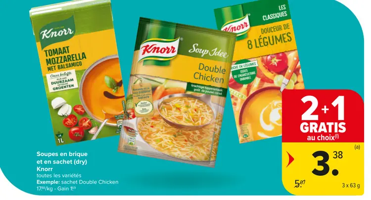 Offre: Soupes en brique et en sachet (dry)