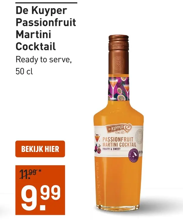 Aanbieding: Passionfruit Martini Cocktail