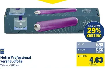 Aanbieding: Metro Professional vershoudfolie