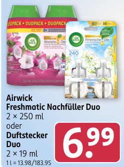 Aanbieding: Airwick Freshmatic Nachfüller Duo oder Duftst