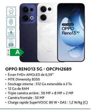 Offre: Oppo reno13 5g - opcph2689