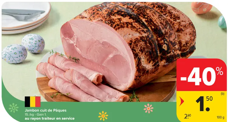 Offre: Jambon cuit de Pâques